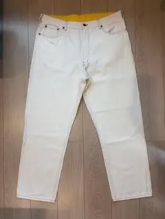 Papas パパス ホワイトデニムパンツ XL 白パン ステッチ 日本製 メンズのサムネイル