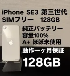 極美品 128GB Apple iPhone SE 3 第三世代 日本版 se3