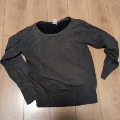 ダークグレー クルーネック スウェット　ナイキ