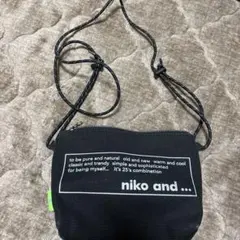 niko and ... ショルダーバッグ ブラック