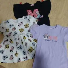 新品　タグ無し　Ricca ricca ミニーマウス Tシャツ 3枚セットのサムネイル