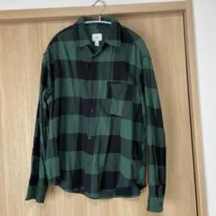 H&M リラックスフィット 長袖ネルシャツ M