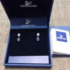 オマケ付き】Swarovski Stilla ドロップピアス フープピアス - メルカリ