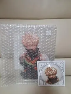 爆豪勝己 僕のヒーローアカデミア アクリルMEGAフィギュア 缶バッジ