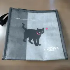 GODIVA 保冷バッグ 黒猫デザイン