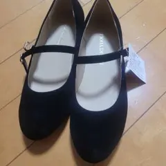 LIBERTYDOLL ストラップ付きフラットシューズ 黒