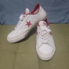 Converseワンスター ホワイト/レッド スニーカー