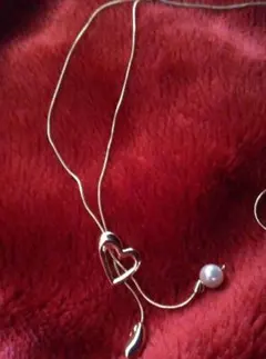 ゴールド×ハート型ネックレス