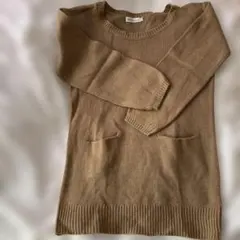 earth music&ecology ベージュニットセーター M