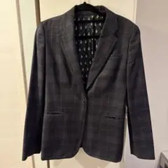 Paul smith ポールスミス カーキチェック柄 テーラードジャケット9号のサムネイル