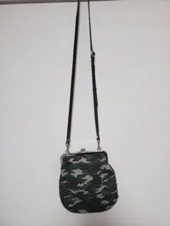 値下げ AYANOKOJI 迷彩 がま口 ショルダーバッグ キャンバス