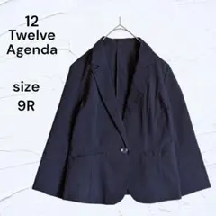12 Twelve Agenda テーラードジャケット 9R 紺色 薄手 ライトのサムネイル