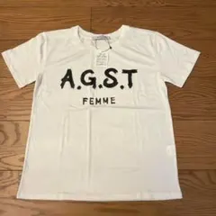 新品タグ付】AGNOST femme アグノスト ロゴTシャツ ホワイトのサムネイル