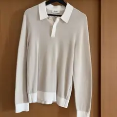 COS ホワイト メッシュ ポロシャツ EUR XSのサムネイル