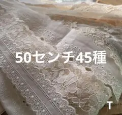 ジャンクジャーナル素材☆コットンレース多めな紅茶染めエクリュカラーレース T