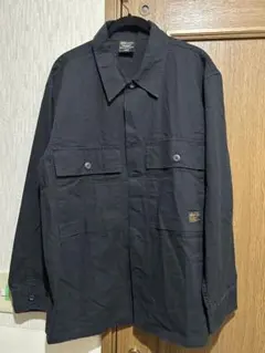 ALPHA INDUSTRIES ブラック ミリタリーシャツ Lのサムネイル