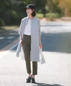 スタディオクリップ［Utao］ ストライプシャツワンピース　チュニック