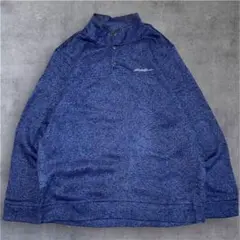 Eddie Bauer スナップT ハーフボタン フリース XL ネイビー