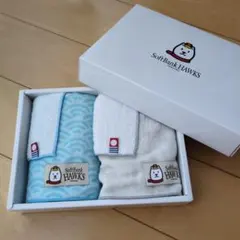 【新品未使用】SoftBank HAWKS タオルハンカチ 2枚セット 今治のサムネイル