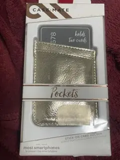 CASE-MATE Pockets ゴールド カードホルダー