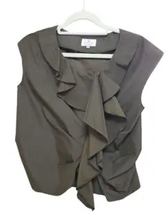 LANVIN en Bleu フリルジップブラウスのサムネイル