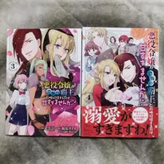 悪役令嬢が恐怖の覇王と政略結婚する罰は甘すぎませんか⁉　3・4 巻セット .