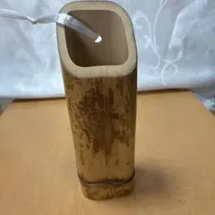 天然竹 一輪挿し 壁掛け 花器