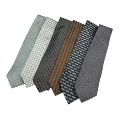 ⭐️381-ネクタイ　スーツ小物　メンズ　様々なブランド　6点セット