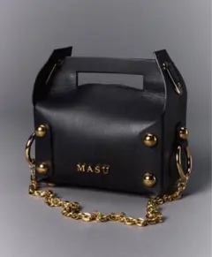 MASU】 24AW LEATHER CAKE BAG - BLACK 大 - メルカリ