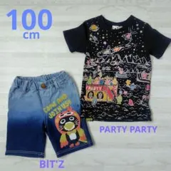 100cm PARTY PARTY 宇宙柄 Tシャツ BlT'Z ハーフパンツのサムネイル