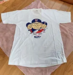 ヤクルトスワローズ 90年代 野村監督など イラスト Tシャツ ホワイトのサムネイル