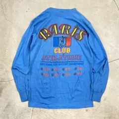 80s USA製 ビンテージ ロンT 両面プリント DC Sportswear
