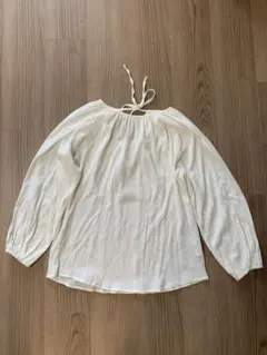 green label relaxing バッグリボンブラウス