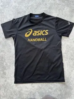 【美品】asics ハンドボールシャツ S 黒