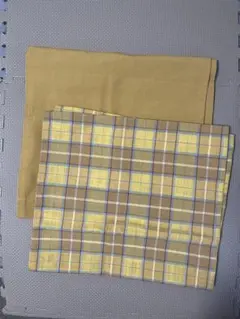COLONIAL CHECK チェック柄綿生地2枚セット