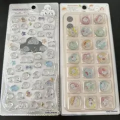 シマエナガ　ジュエルプチドロップ　キラコロおはじきシール　2点セット