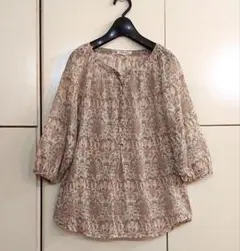美品 23区 コットン ボイル ブラウス チュニックのサムネイル