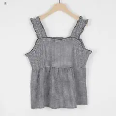 ❗️SALE価格❗️新作 チュニック ギンガムチェック ビスチェ ブラウス