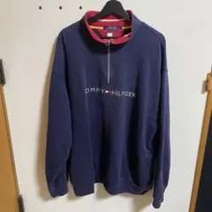 ハーフジップ スウェット