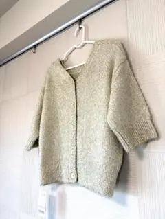 NOLLEY'S キラキラフェザー2wayカーディガン