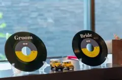 結婚式　受付サイン　ウェルカムスペース　小物　レコード