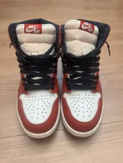 Jordan1RetroHighBlackWhiteSailGymRed - メルカリ
