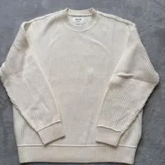 HOLLISTER BoxyFit L アイボリー セータ Lサイズ