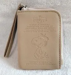 NISSAY スヌーピー パスケース ベージュ