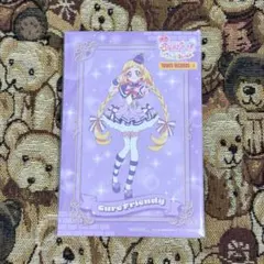 名探偵プリキュア！　タワレコカフェ ビジュアルカード　キュアフレンディ　わんぷり