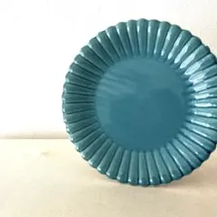 N601 ○美濃焼　フリルプレート【訳あり】未使用　トルコ　金継ぎのサムネイル