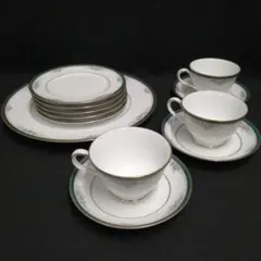 Noritake LANDON 4111　パーティーセットとカップ＆ソーサ―3客