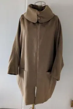 ビアズリー　コート　ポンチョ　アンゴラ、ウール