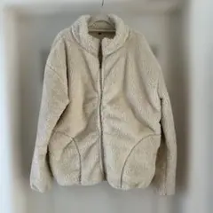 ベージュ フリースジャケット LLサイズ