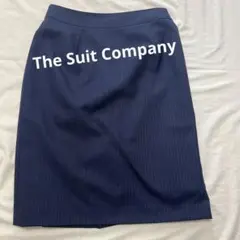 【The Suit Company】ビジネス 就活スカートネイビー ストライプ